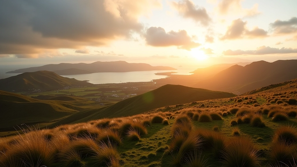 Panoramic mountain viewpoint along the Sky Road