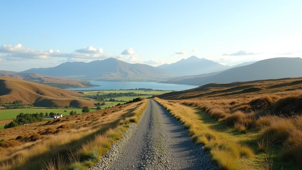 Panoramic view from Sky Road viewpoint overlooking Galway landscape